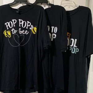 Men's Navy Graphic Tee - Pop Pop Bee Design
